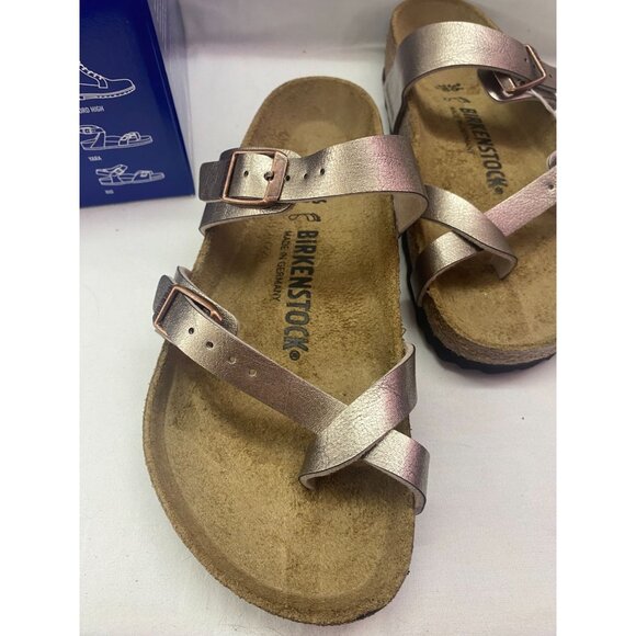 Birkenstock Women's 5-5.5 Mayari Graceful Taupe Birko-Flor Thong Sandal NIB - Picture 7 of 14